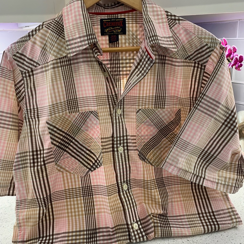 Men’s stripe Pink & Brown & Tans  Cremieux
